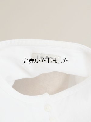 画像14:  jujudhau(ズーズーダウ) 12BUTTON-12ボタン-LINEN COTTON WHITE