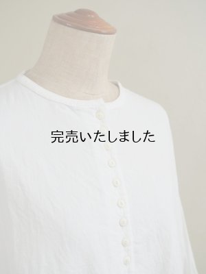 画像6:  jujudhau(ズーズーダウ) 12BUTTON-12ボタン-LINEN COTTON WHITE