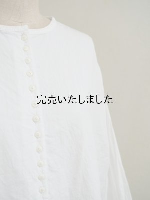 画像7:  jujudhau(ズーズーダウ) 12BUTTON-12ボタン-LINEN COTTON WHITE