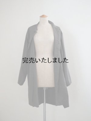 画像8: Style Craft Wardrobe(スタイルクラフトワードローブ) COAT #23 cotton linen typewriter GRAY BRONZE