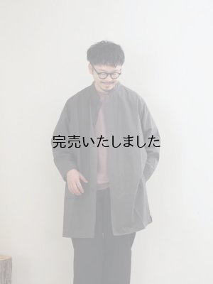 画像1: Style Craft Wardrobe(スタイルクラフトワードローブ) COAT #23 cotton linen typewriter GRAY BRONZE