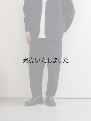 画像1: Style Craft Wardrobe(スタイルクラフトワードローブ) PANTS #5 cotton linen typewriter BLACK