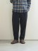 画像1: Style Craft Wardrobe(スタイルクラフトワードローブ) PANTS #9 cotton linen typewriter BLACK (1)