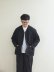 画像1: Style Craft Wardrobe(スタイルクラフトワードローブ) V-SHIRCKET cotton linen typewriter BLACK (1)