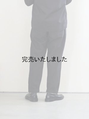 画像3: Style Craft Wardrobe(スタイルクラフトワードローブ) PANTS #7 linen cotton serge INK