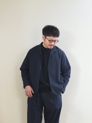 画像1: Style Craft Wardrobe(スタイルクラフトワードローブ) SHIRCKET cotton typewriter DEEP NAVY