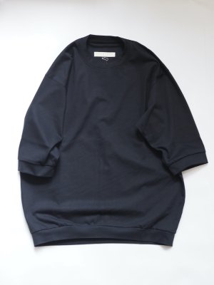 画像1: Style Craft Wardrobe(スタイルクラフトワードローブ) T-SWEATER 1/2 high gauge BLACK