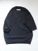画像1: Style Craft Wardrobe(スタイルクラフトワードローブ) T-SWEATER 1/2 high gauge BLACK (1)