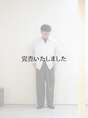 画像23: Still By Hand(スティルバイハンド) 製品染めオーバーサイズレギュラーカラーシャツ エクル