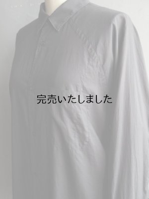 画像12: Still By Hand(スティルバイハンド) コットンシルク製品染レギュラーカラーシャツ チャコール