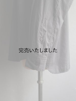 画像13: Still By Hand(スティルバイハンド) コットンシルク製品染レギュラーカラーシャツ チャコール