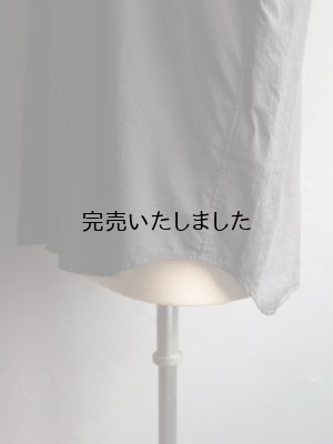 画像14: Still By Hand(スティルバイハンド) コットンシルク製品染レギュラーカラーシャツ チャコール