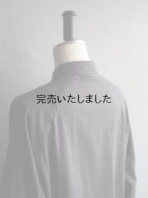 画像16: Still By Hand(スティルバイハンド) コットンシルク製品染レギュラーカラーシャツ チャコール
