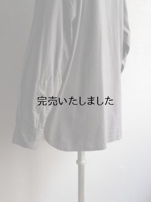 画像18: Still By Hand(スティルバイハンド) コットンシルク製品染レギュラーカラーシャツ チャコール