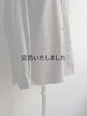 画像10: Still By Hand(スティルバイハンド) バンドカラーチェックシャツ チャコールチェック