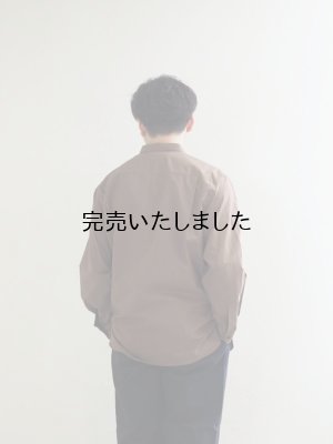 画像3: Still By Hand(スティルバイハンド) ミニカラーコットンシャツ ブラウン