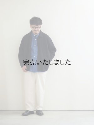 画像27: Still By Hand(スティルバイハンド) リネンWポケットバンドカラーシャツ ブルー