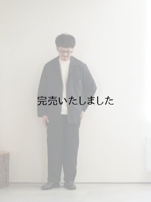 画像26: Still By Hand(スティルバイハンド) コットンシルクオープンカラーシャツ ブラック