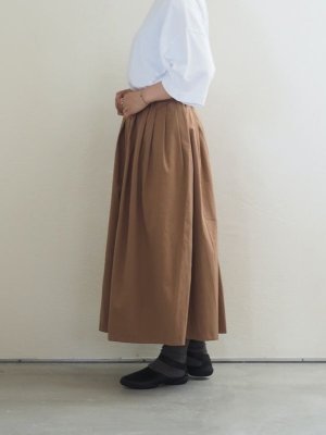 画像2: pub(ピューブ)バーバリークロス ギャザースカート キャメル