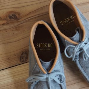 画像2: STOCK NO : (ストックナンバー) MB1803 3ホールモカシンブーツ ベロア グレー