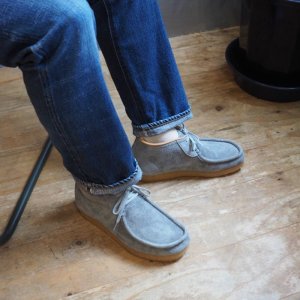 画像9: STOCK NO : (ストックナンバー) MB1803 3ホールモカシンブーツ ベロア グレー