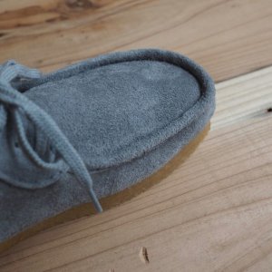 画像6: STOCK NO : (ストックナンバー) MB1803 3ホールモカシンブーツ ベロア グレー