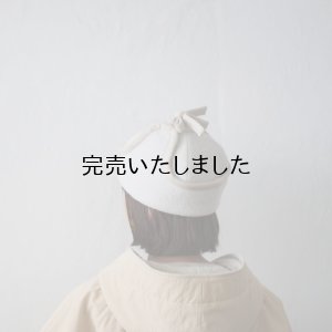 画像1: Sashiki(サシキ) ウールの耳あて帽子 AW574 ホワイト
