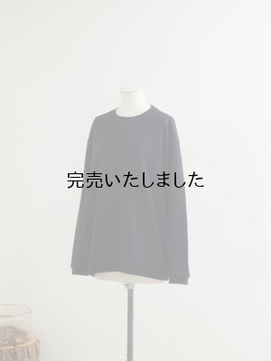 画像1: Style Craft Wardrobe(スタイルクラフトワードローブ) T-SWEATER(1/60 merino) ブラック