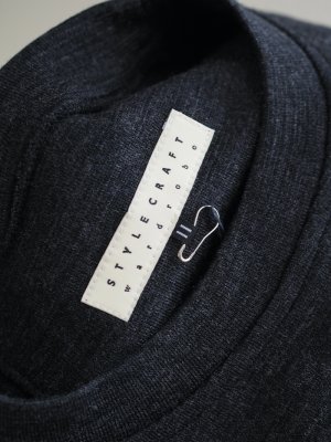 画像14: Style Craft Wardrobe(スタイルクラフトワードローブ) T-SWEATER(WOOL RIB) チャコール
