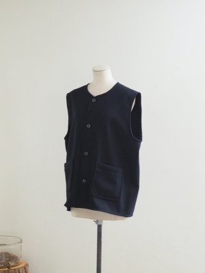 画像1: Style Craft Wardrobe(スタイルクラフトワードローブ) T-VEST(Back Beaver) ブラック