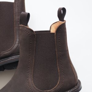 画像4: TRIPPEN(トリッペン) Chelsea-サイドゴアブーツ- ヌバックレザー エスプレッソ