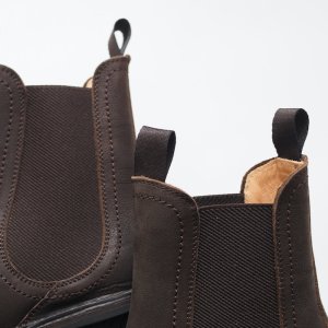 画像7: TRIPPEN(トリッペン) Chelsea-サイドゴアブーツ- ヌバックレザー エスプレッソ