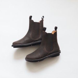 画像1: TRIPPEN(トリッペン) Chelsea-サイドゴアブーツ- ヌバックレザー エスプレッソ