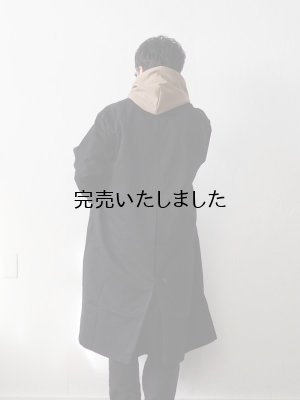 画像3: HARVESTY(ハーベスティ) コットンチノ オーバーコート ブラック