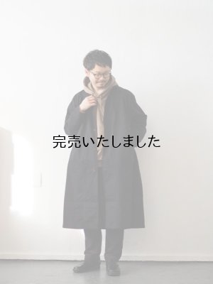 画像20: HARVESTY(ハーベスティ) コットンチノ オーバーコート ブラック