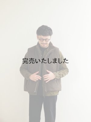 画像1: Still By Hand(スティルバイハンド) シンサレートアウターベスト ブラウン