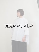 Yarmo(ヤーモ) Oversized Half Sleeve Shirt-オーバーサイズハーフスリーブシャツ-レイニーグレー
