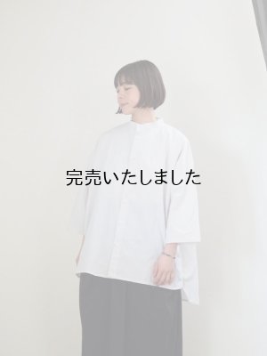 画像1: Yarmo(ヤーモ) Oversized Half Sleeve Shirt-オーバーサイズハーフスリーブシャツ-レイニーグレー