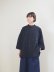 画像1: Yarmo(ヤーモ) Oversized Half Sleeve Shirt-オーバーサイズハーフスリーブシャツ-ブラック (1)