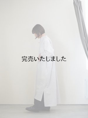 画像2: Yarmo(ヤーモ) Shirts Dress-シャツドレス- レイニーグレー