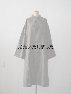 画像6: Yarmo(ヤーモ) Big Coat-オーバーサイズコート-ブラウンストライプ