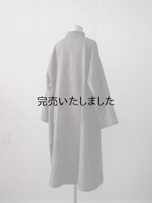 画像8: Yarmo(ヤーモ) Big Coat-オーバーサイズコート-ブラウンストライプ