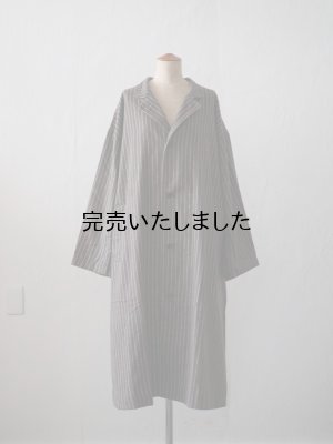 画像5: Yarmo(ヤーモ) Big Coat-オーバーサイズコート-ブラウンストライプ