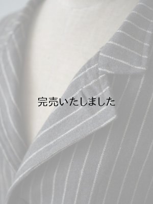 画像10: Yarmo(ヤーモ) Big Coat-オーバーサイズコート-ブラウンストライプ