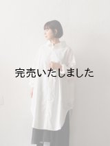 Yarmo(ヤーモ) Oversized Shirts-オーバーサイズシャツ-ホワイト