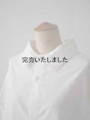 画像7: Yarmo(ヤーモ) Oversized Shirts-オーバーサイズシャツ-ホワイト