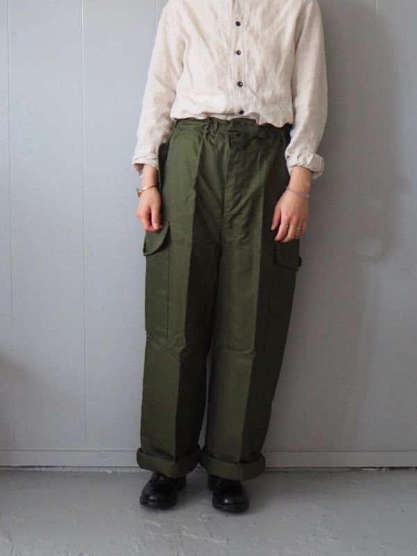 80's Canadian Army Wind Over Pants-カナダ軍オーバーパンツ- デットストック