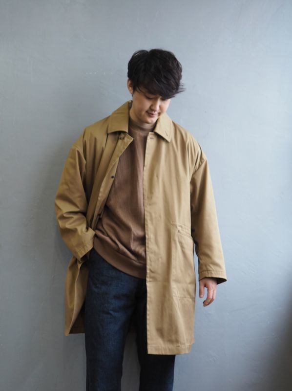 STILL BY HAND バルカラーコート-