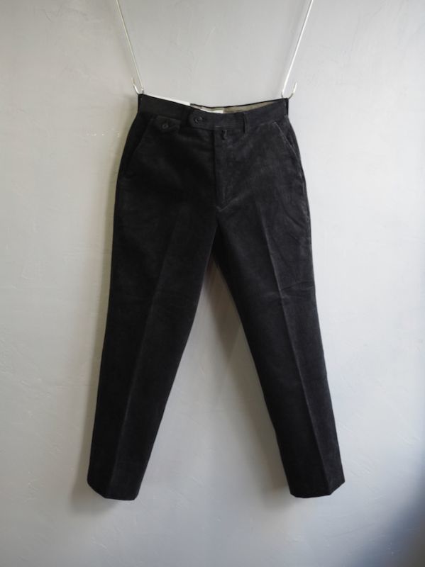 ENDS and MEANS(エンズアンドミーンズ) Standard Grandpa Cord Trousers-コーデュロイパンツ-ブラック -  and ordinary.