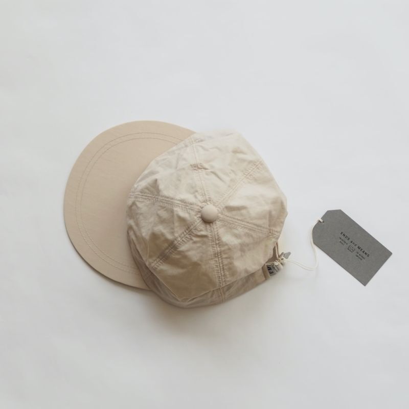 ENDS and MEANS(エンズアンドミーンズ) 6 Panel Cap Light Beige - and 